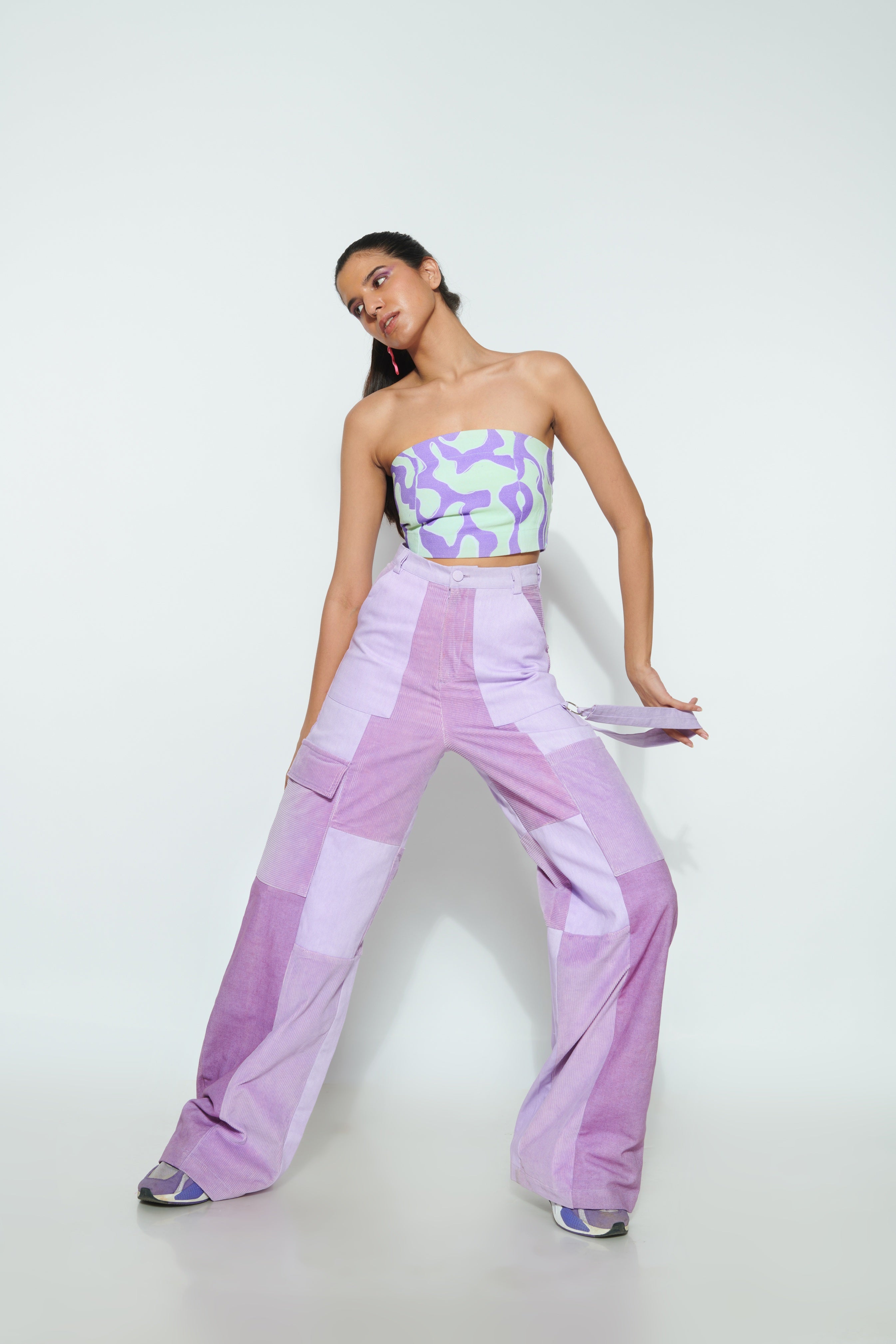PURPLE SLIME TUBE TOP -PART OF A SET